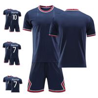 Wholesale 2122 football jersey suit men s football shirt training team uniform short sleeved kids football suit team uniform soccer jersey