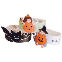 Wholesale Factory Outlet Party decoration Disposable rim bottom cup tableware banner Halloween paper plate oven hat cake