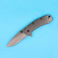 Wholesale Fast shipping TI Cryo II Pocket Knife Flipper Knives Cr13Mov Titanium Blade EDC Survival Gear With Original Retail box