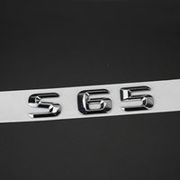 Wholesale DIY Chrome Letter Number Emblem for Mercedes Benz AMG S65 Car Trunk Model Name Sticker New Old