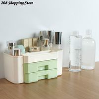 Wholesale Storage Boxes Bins Layer Plastic Makeup Organizers Box Cosmetic Drawer Jewelry Display Case Large Capacity Desktop Sundries