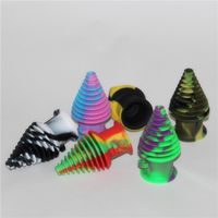 Wholesale Tower Shape Silicone Mouthpiece Cover Rubber Drip Tip Hookahs Silicone Mouth Piece for GLASS BONG water pipe