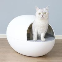 Wholesale Cat Grooming Automatic Self Cleaning Litter Boxes Cats Toilet Dome Covered Sandbox Training Pans For Kitty With Scoop Brush Bags