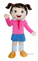 Wholesale Halloween Funny Girl Mascot Costumes Christmas Fancy Party Dress Cartoon Character Outfit Suit Adults Size Carnival Easter Advertising Theme Clothing