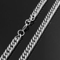 Wholesale 10mm Fashion Thin Double Cuban Curb Link Chain Mens Womens Necklace Or Bracelet Stainless Steel Unisex s Jewelry inch Hot