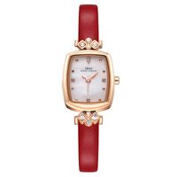 Wholesale Wristwatches Fashion Luxury Women Clock Dial Quartz Watch Unique Designer Red Strap Leather Waterproof Gift For Girlfriend
