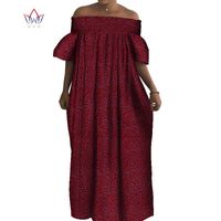 Wholesale 2021 Long African Dresses For Women Dashiki Nigeria Traditional Wedding Dress Bazin Riche Real Wax Party Clothing WY8549