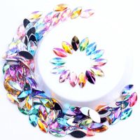 Wholesale Nail Art Decorations Crystal AB Acrylic Rhinestone Applique Flatback Decoration Strass Non Sewing Stone For DIY Crafts