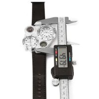 Wholesale Watch OULM Men s Leather Compass Japan Movt Quartz Watches