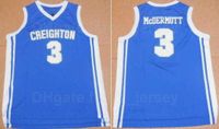 Wholesale Creighton Bluejays College Doug McDermott Jersey University Basketball Team Color Blue Embroidery And Sewing Logo Breathable Pure Cotton Top Quality On Sale