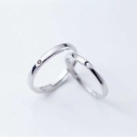 Wholesale Ring Sun Moon Lover Couple s Minimalist Simple Opening for Men Women Promise Wedding Engagement Jewelry Z8TU