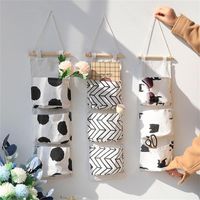 Wholesale Storage Boxes Bins Pockets Home Hanging Bag Artifact Wall Cosmetic Over The Door Organizer Wardrobe Pouch For Bedroom