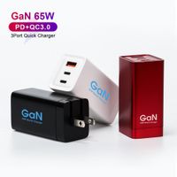 Wholesale GaN W Port Fast Charging USB PD QC Wall Travel Charger with US UK EU JP Plug Adapter for Mobile Phone Computer