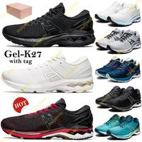 Wholesale Hot Gel K27 Men Women Running Shoes with Box triple white black pure silver Mako Blue Trainers classic red platinum GS sport Sneakers