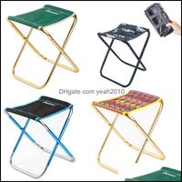 Wholesale And Cam Hiking Sports Outdoorsoutdoor Aluminum Alloy Folding Chair Stool Portable Beach Fishing Equipped With A Storage Bag Camp Furniture
