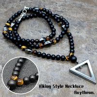 Wholesale Pendant Necklaces Simple Black Geometric Beads Men s Fashion Punk Style Male Jewelry Modern Trendy Streetwear Necklace LR4