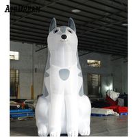 Wholesale High Quality cute ft inflatable husky dog model balloon for Christmas decoration event
