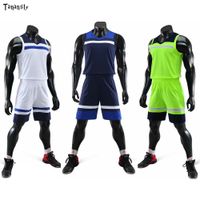 Wholesale Youth Uniforms kits for kids men customized Sports Basketball adults Jerseys Sets Clothing students cool shirt team Match outfit