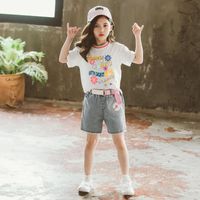 Wholesale Clothing Sets Teenage Girls Years Outfit Sunflower Young Girl Clothes Size Shorts Trouser Set Toddler Summer