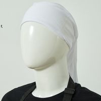 Wholesale Designer Mask Sublimation Magic Turban White Blank Sublimated Headscarf Customized Diy inch Polyester Mutifunctional OWE11955