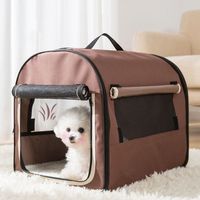 Wholesale Portable Dog Carrier Bag Pet Car Travel Crates Vehicle Folding Soft Bed Collapsible Kennel House for Small Medium Puppy Cats