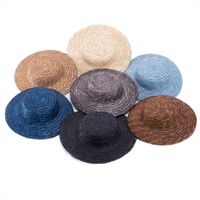Wholesale 1pcs Mini Top Maize Straw Hats Craft Making Fascinator Millinery Supplies Summer Sun Custom A224
