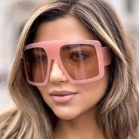 Wholesale Outdoor Eyewear Design Over Sized Women Sunglasses Anti reflective Mirror Fashion Square Plastic Men Sun Glasses Classic Out Door Uv400
