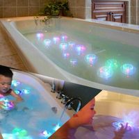Wholesale Bath Waterproof LED Light Toys Floating Underwater LED Disco Party Light Glow Show Swimming Pool Pond Hot Tub Spa Lamp Light J75 H1015