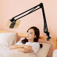 Wholesale Cell Phone Mounts Holders Lazy Holder For Bed Desktop Clip Long Arm Flexible Mobile Stand Table Clamp Bracket