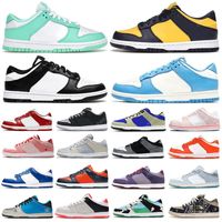 Wholesale Top Quality Low Shoes Coast Michigan for men women Chunky University Blue Syracuse Valentines Day womens Classic Lows trainers outdoor sports sneakers US