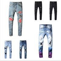 Wholesale 2020 Mens Designers Jeans Pocket Mens Pants Best Quality Distressed Ripped Hole Teenagers Streetwear Style Clothing Pants