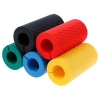 Wholesale 2 Thick Dumbbell Fat Barbell Grips Bar Handle Pull Up Weightlifting Support Silicon Anti Slip Protect Pad for Body Building