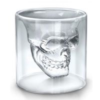 Wholesale 25ML ML ML ML Wine Cup Skull Glass Shot Beer Whiskey Halloween Decoration Creative Party Transparent Drinkware Drinking Glasses