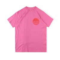 Wholesale 21ss Europe USA Tee Skateboard t shirt Men Women rose Puff print High Street Casual exclusive Tshirt