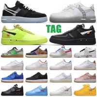 Wholesale Designer sneakers FORCES Casual Shoes Men Low Skateboard Outdoor Unisex Knit Euro Airs Women All White Black Wheat Sports Gymnastics Top Quality