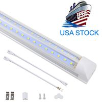Wholesale LED Tube Light Shop Lights FT W lm K Cool White V Shape Clear Cover Hight Output for Garage Warehouse