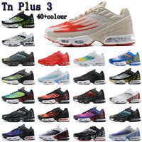 Wholesale Tn Plus III Tuned men women Running Shoes Chaussures Top Quality Triple White Black Hyper Blue Green colour OG Neon Mens Womens Sneakers Sports Runners