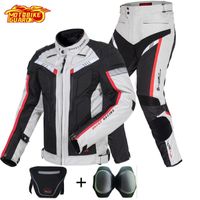 Wholesale Motorcycle Apparel Motocross Men Waterproof Jacket Motorbike Riding Cold Proof Pants Coat Autumn Winter For Gift D Neck Protection