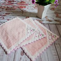 Wholesale Women Handkerchiefs High Quality Soft Cotton kerchief Japan Hand Design cm Pocket Squares Small Scarf Vintage Hankies zyy657
