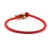 Wholesale 2021 New Arrival Simple dign good luck bracelet red Nylon cord adjustable bracelet