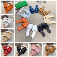 Wholesale 2021 New luxury Designer Shoes women slippers Canvas Platform Sandals Real Leather Beach Slides Slipper Outdoor Party Classic Sandal with box