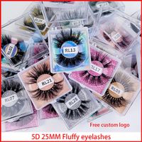 Wholesale Newest mm mm Full Volume Dramatic Fake Eyelashes Super Long D Real Mink Strip False Eye Lashes