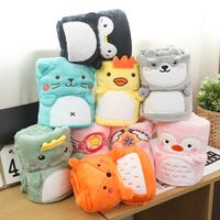 Wholesale Cartoon children s pet flannel coral air conditioning Blanket Gift Factory direct sales
