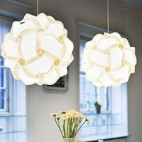 Wholesale Lamp Covers Shades Light Lighting Pendant cm Modern DIY Elements IQ Jigsaw Puzzle Shade Ceiling Lampshade Decor Without Bulb