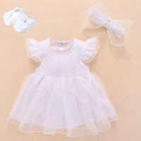 Wholesale Girl s Dresses White Baby Baptism Dress Princess Style Born Girls Infant Cotton Christening For Girl Months