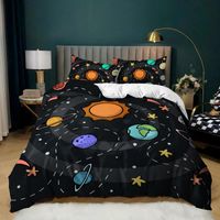 Wholesale Bedding Sets Nordic Cartoon Outer Space Set Children Planet Duvet Cover Kids Teens Boys Quilt Pillowcase Housse De Couette