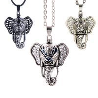 Wholesale elephant aromatherapy jewelry magnet lockets pendants aroma perfume essential oil diffuser women s necklace