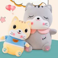 Wholesale 30 cm cute couple cat plush toy cartoon cat doll child pillow sleeping doll girl gift