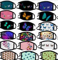 Wholesale Designer Face Adults Children Kids D Butterfly Mask Washable Double Ice Silk Dustproof Mouth Cover Anti Dust Outdoor Masks D71503 XYM