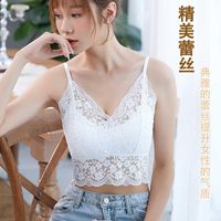 Wholesale Comfortable and soft new anti tarnish bra elegant lace pavement and waist elastic women s chest wrapping vest